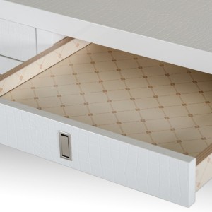 Escritorio de oficina transicional de cocodrilo blanco Congress de A&X