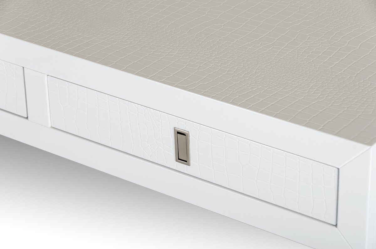 Escritorio de oficina transicional de cocodrilo blanco Congress de A&X - Image 2