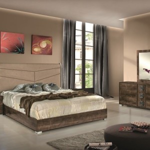 Juego de recámara Eastern King Modrest Athen italiano moderno Eastern King