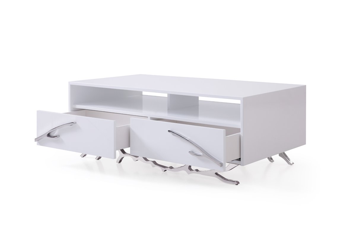 Mesa de centro blanca moderna Modrest Legend - Image 2