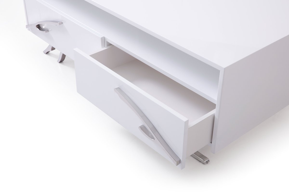 Mesa de centro blanca moderna Modrest Legend