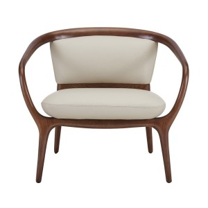 Modrest Deana - Mid Century Beige + Silla decorativa de nogal