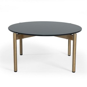 Modrest Denzel - Mármol negro + mesa de centro dorada