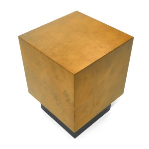 Modrest Derek - Mesa auxiliar moderna de metal y cobre antiguo