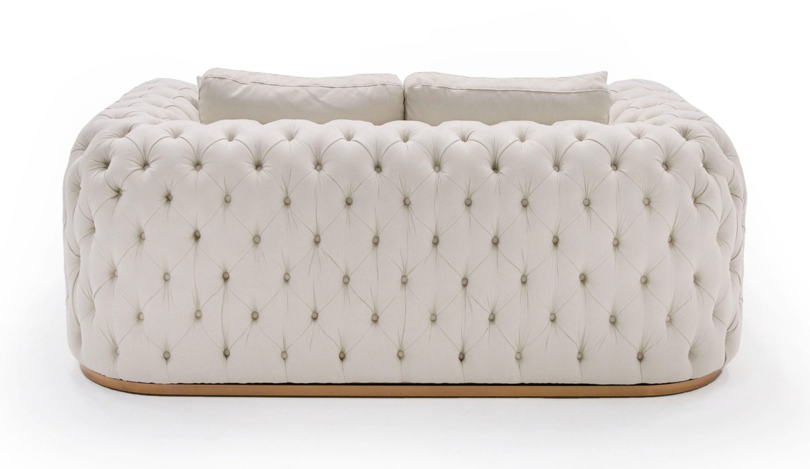 Divani Casa Dosie - Juego moderno de sofá y sofá de dos plazas de tela beige - Image 4