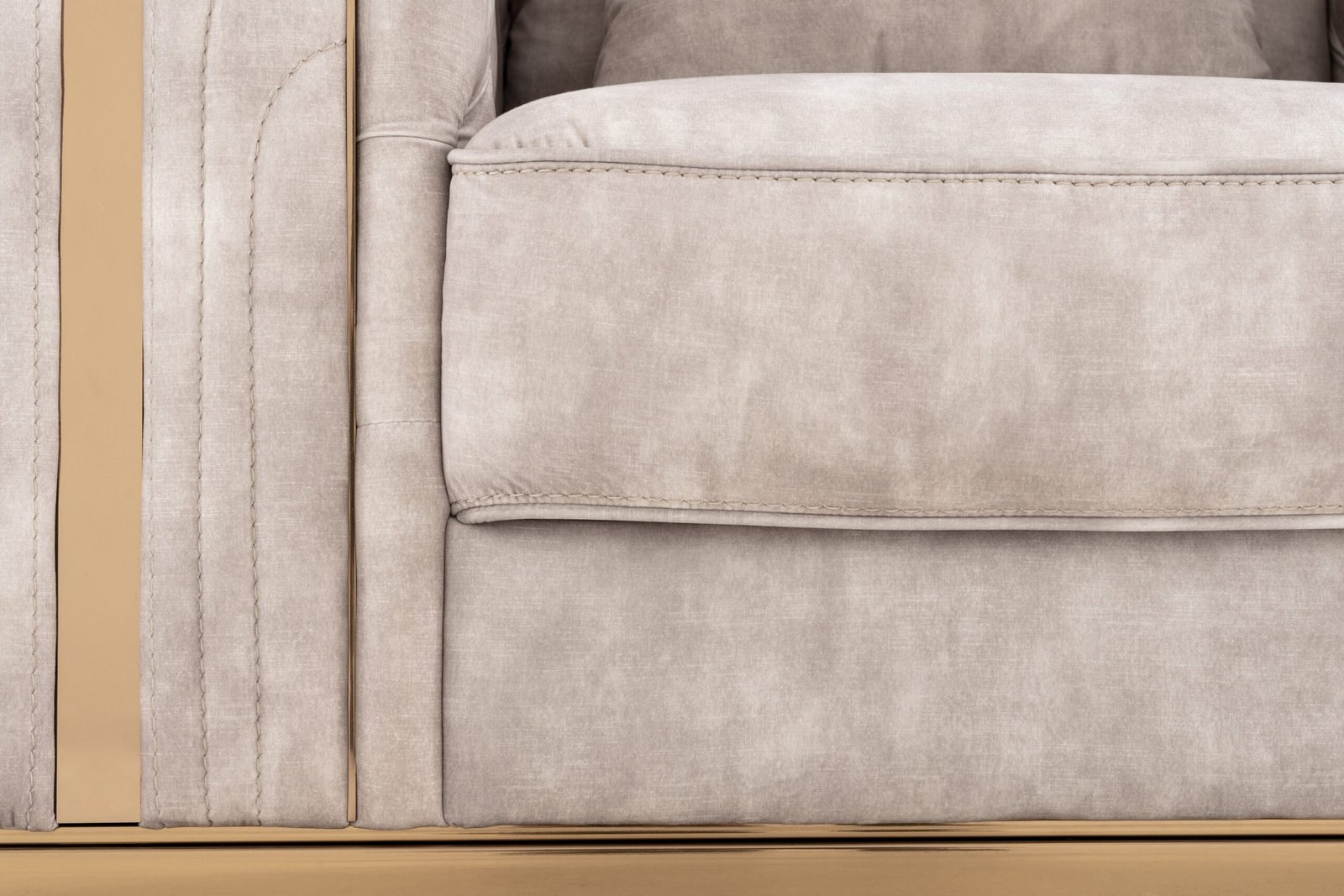 Divani Casa Dosie - Silla transicional de terciopelo beige - Image 5