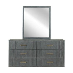 Modrest Manchester- Espejo contemporáneo gris oscuro