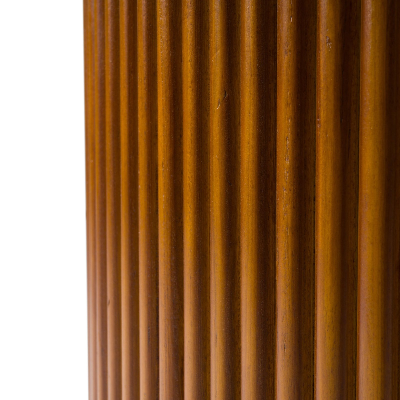 Modrest Duncan - Mesa de comedor redonda moderna de imitación de hormigón + nogal - Image 5