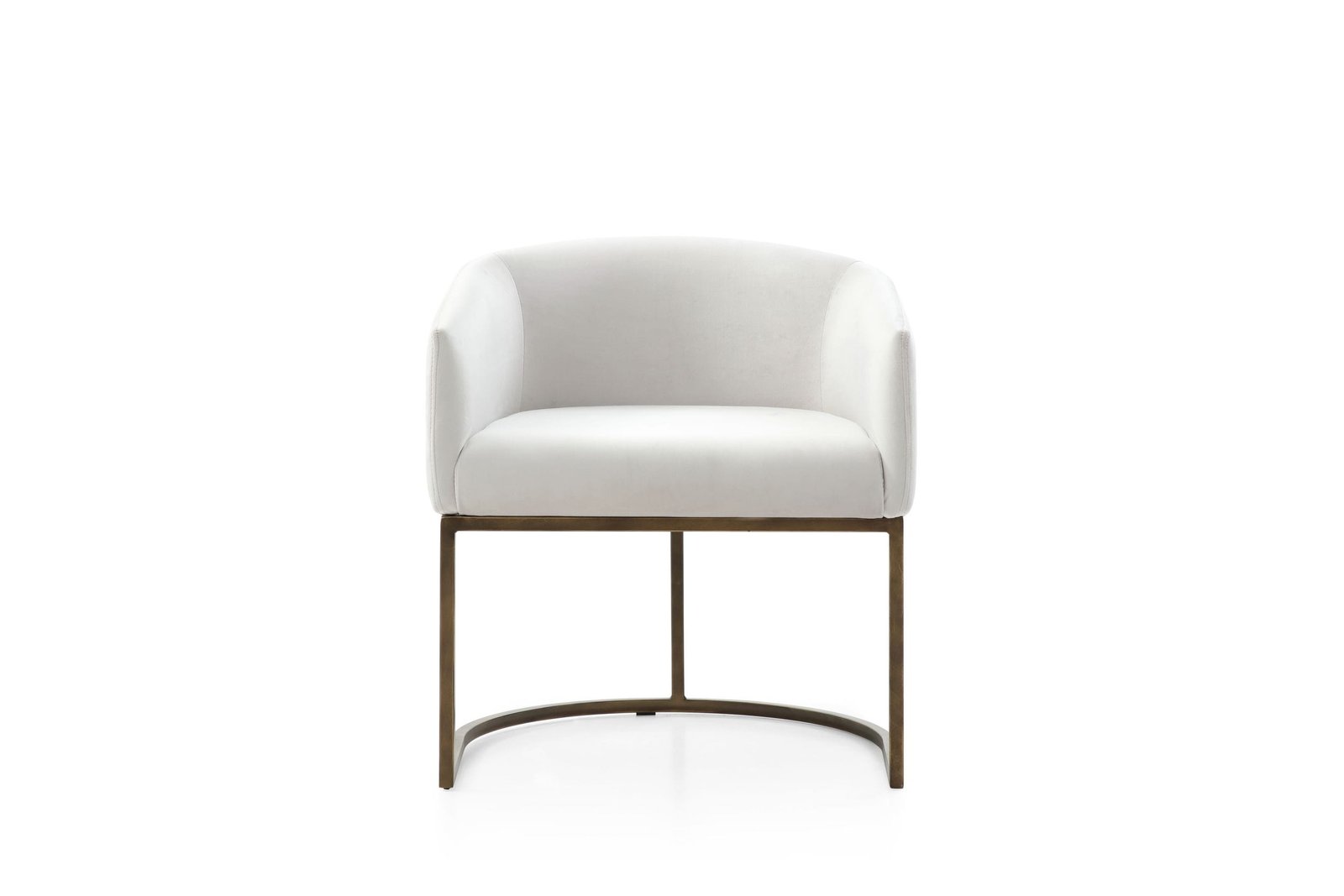 Modrest Elisa - Silla de comedor moderna en color blanco roto y latón - Image 5