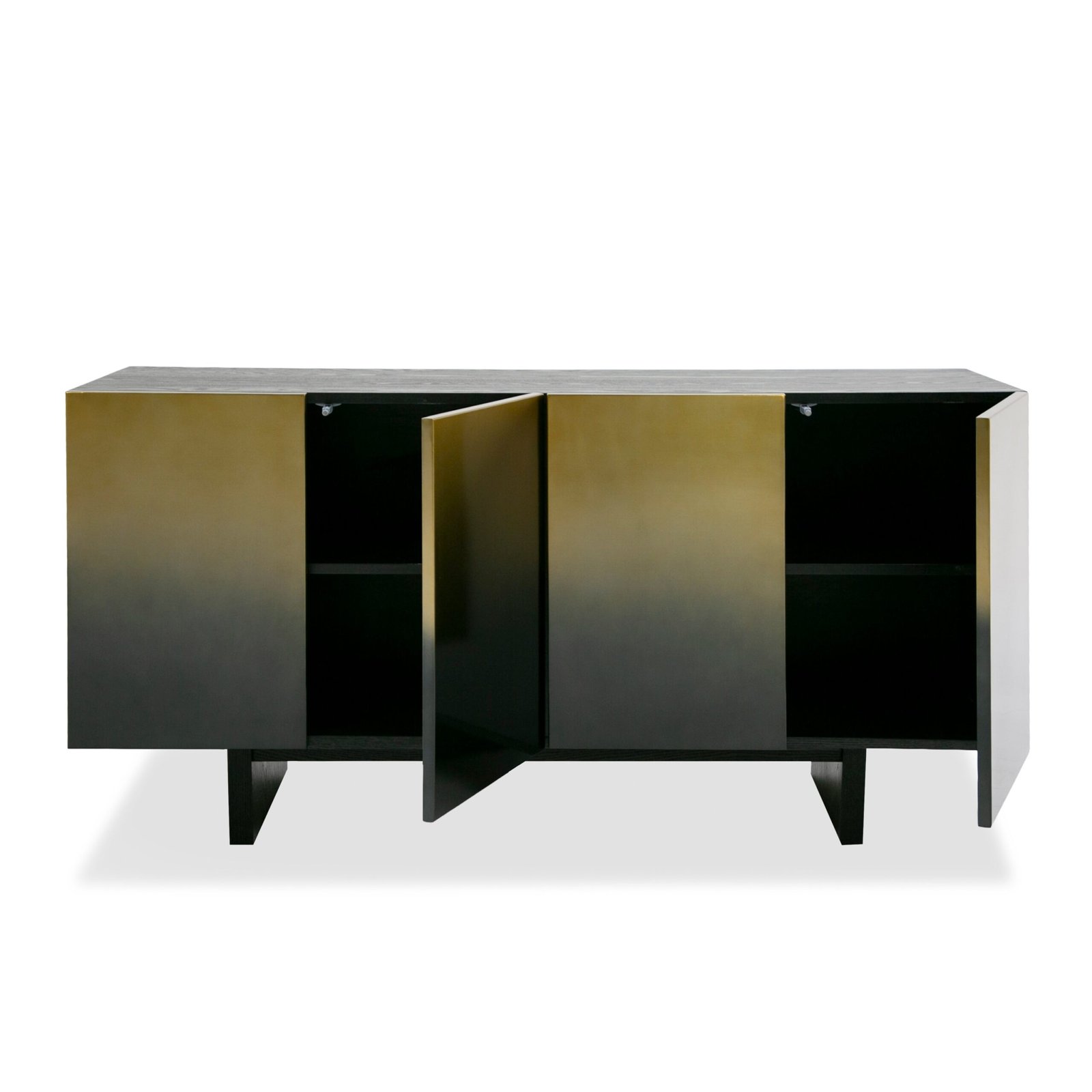 Modrest Elmira - Glam Black Ash + Buffet de acero inoxidable degradado