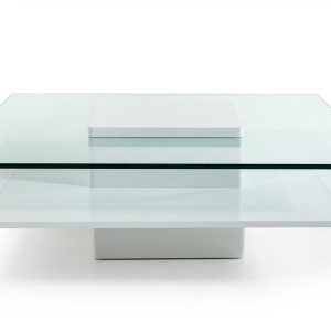 Mesa de centro blanca moderna de emulsión