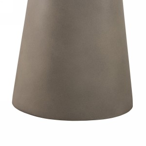 Nova Domus Essex - Mesa auxiliar contemporánea de hormigón, metal y vidrio