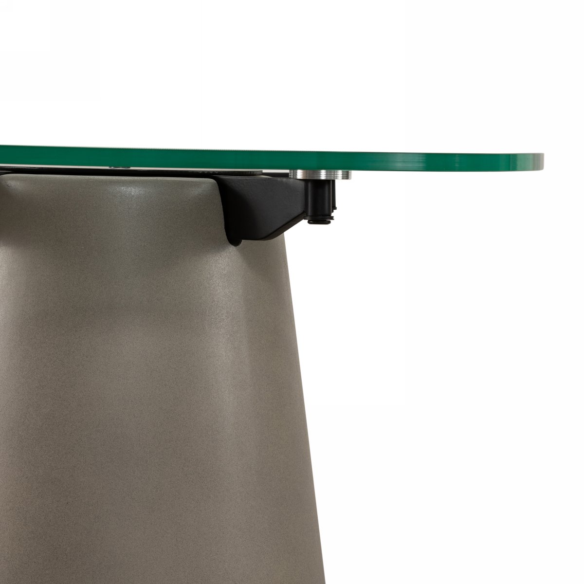 Nova Domus Essex - Mesa auxiliar contemporánea de hormigón, metal y vidrio - Image 2