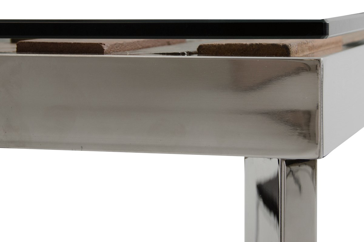 Mesa de comedor de mosaico de madera rectangular moderna Modrest Santiago - Image 3