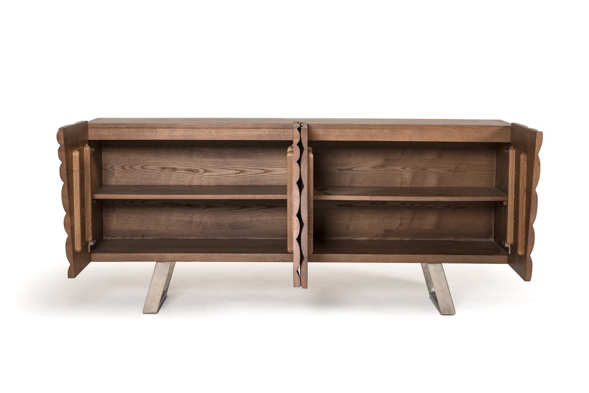 Buffet Modrest Finley Mid-Century de nogal