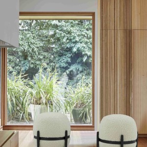 Divani Casa Fouston - Puf Sherpa blanco contemporáneo