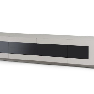 Mueble de TV Frost moderno gris brillante