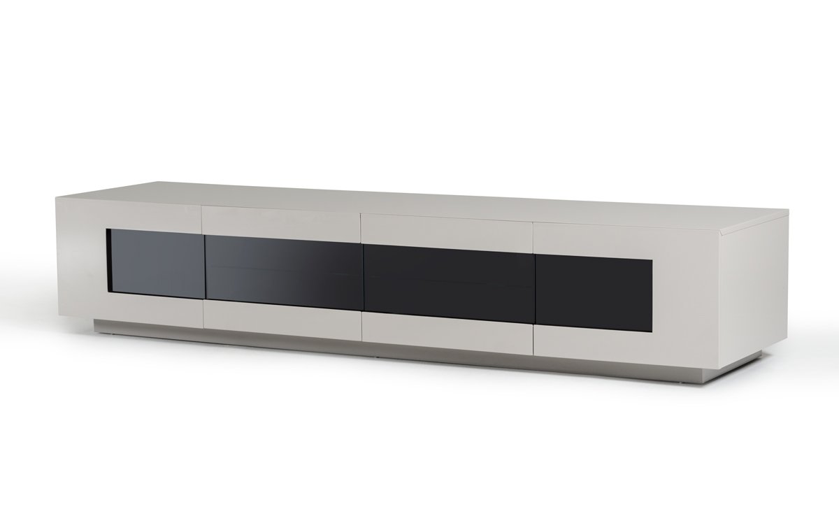 Mueble de TV Frost moderno gris brillante