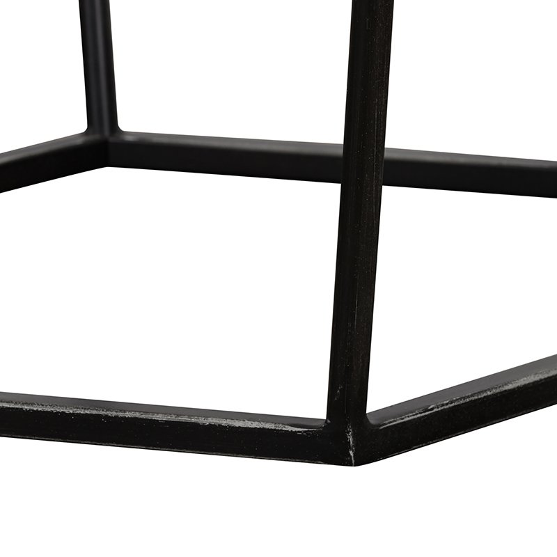 Mesa auxiliar moderna de hormigón y metal Modrest Tartan