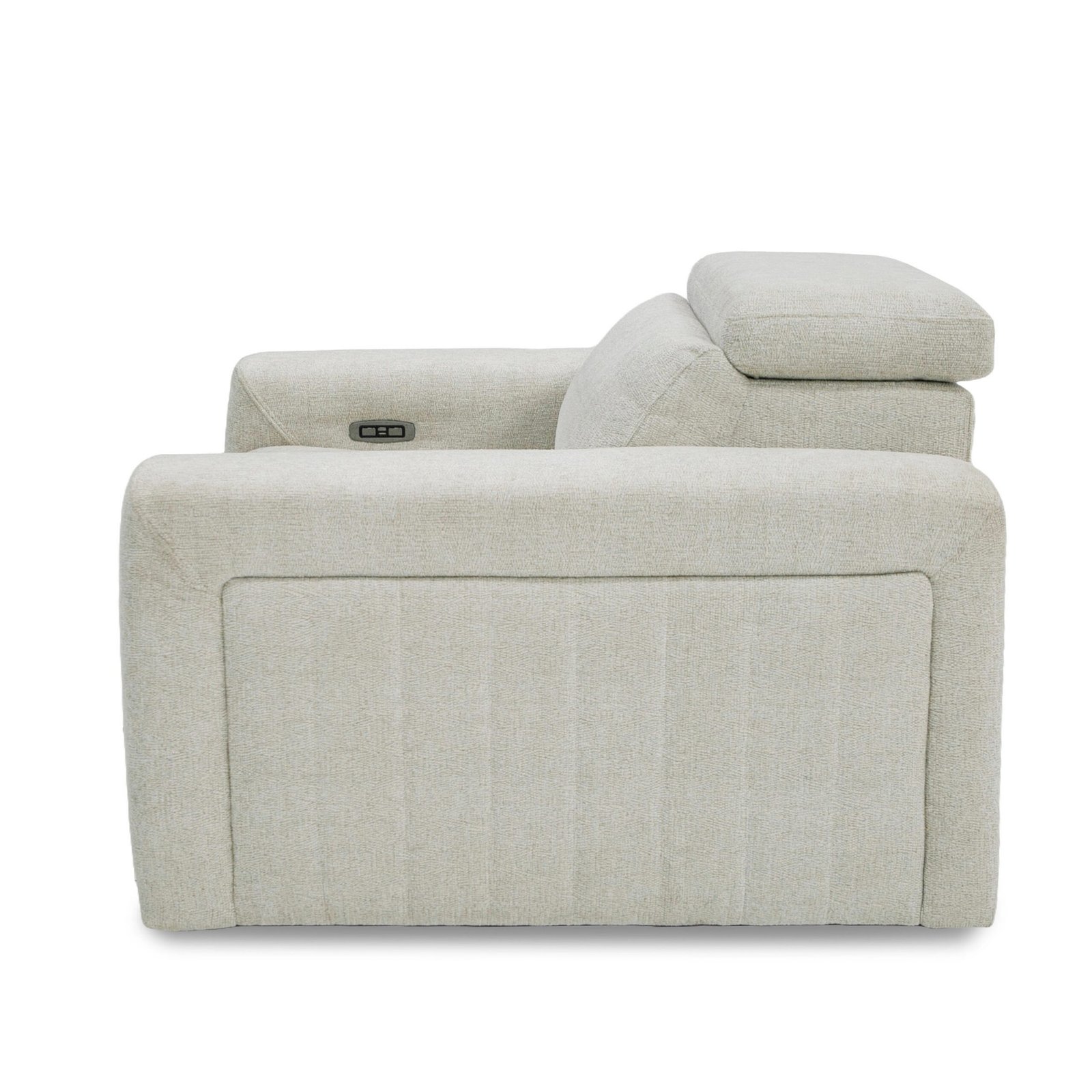 Divani Casa Gering - Silla reclinable eléctrica moderna de tela beige - Image 4