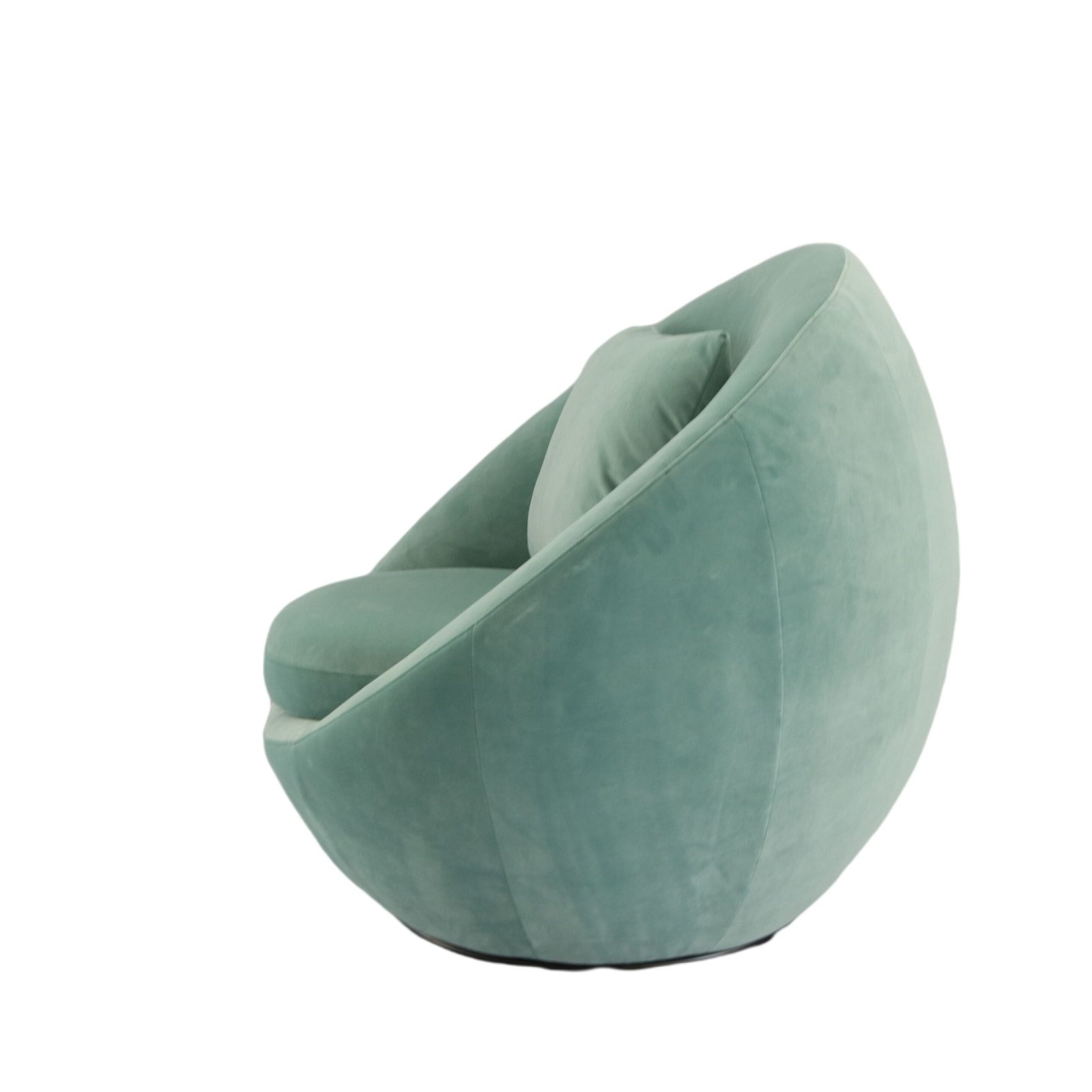 Modrest Gypsum - Silla decorativa giratoria moderna en color verde azulado - Image 2