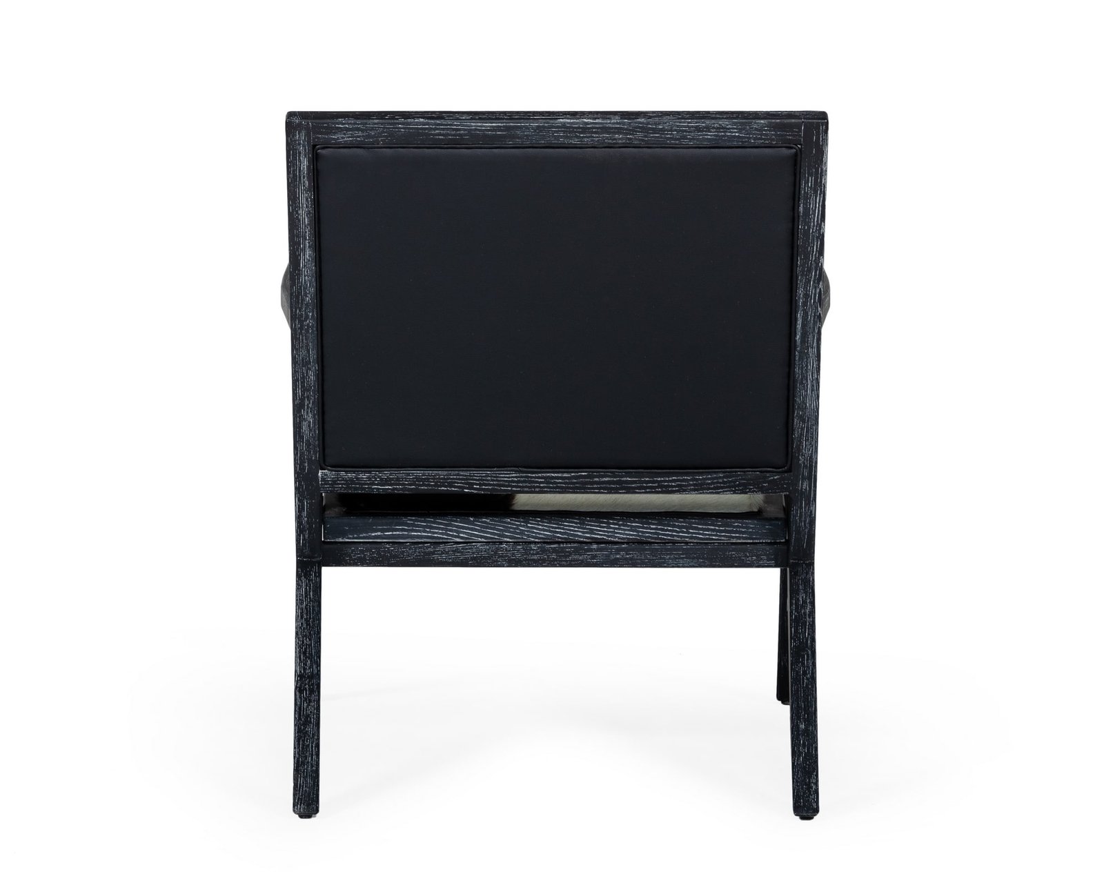 Modrest Hallam - Silla decorativa Glam de piel de vaca en blanco y negro - Image 3