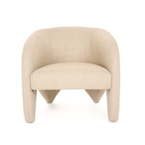 Modrest Halton - Silla decorativa moderna de tela beige