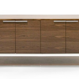 Modrest Heloise - Buffet moderno de nogal y acero inoxidable