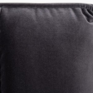 Modrest Hemlock - Recámara moderna de terciopelo gris oscuro