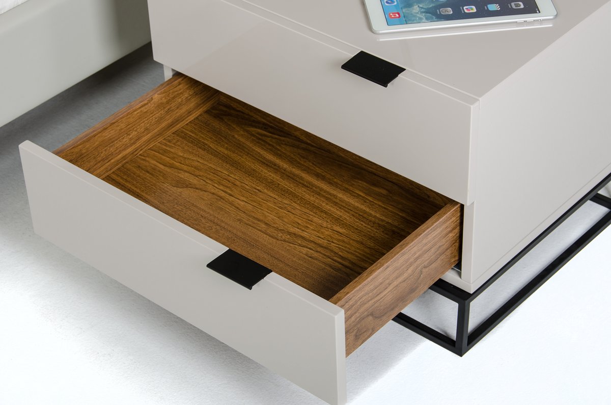 Juego de recámara gris moderno Modrest Hera - Image 4