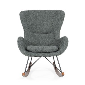 Modrest Ikard - Mecedora moderna de oveja gris