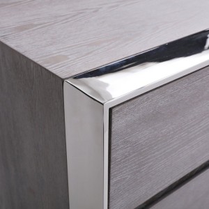 Cómoda Modrest Arlene Modern de olmo gris