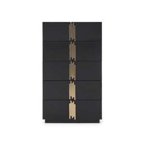 Modrest Token Cofre moderno negro y dorado