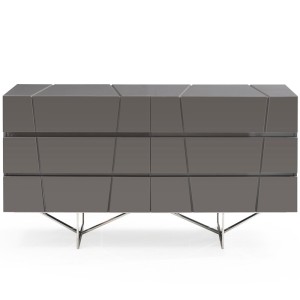 Juego de recámara gris moderno Modrest Chrysler