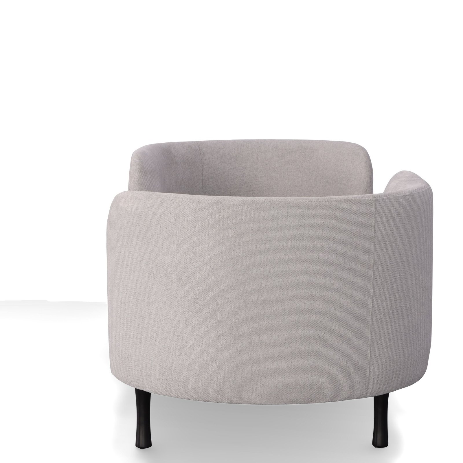 Divani Casa Jamie - Chaise dos plazas de tela gris claro Glam - Image 5