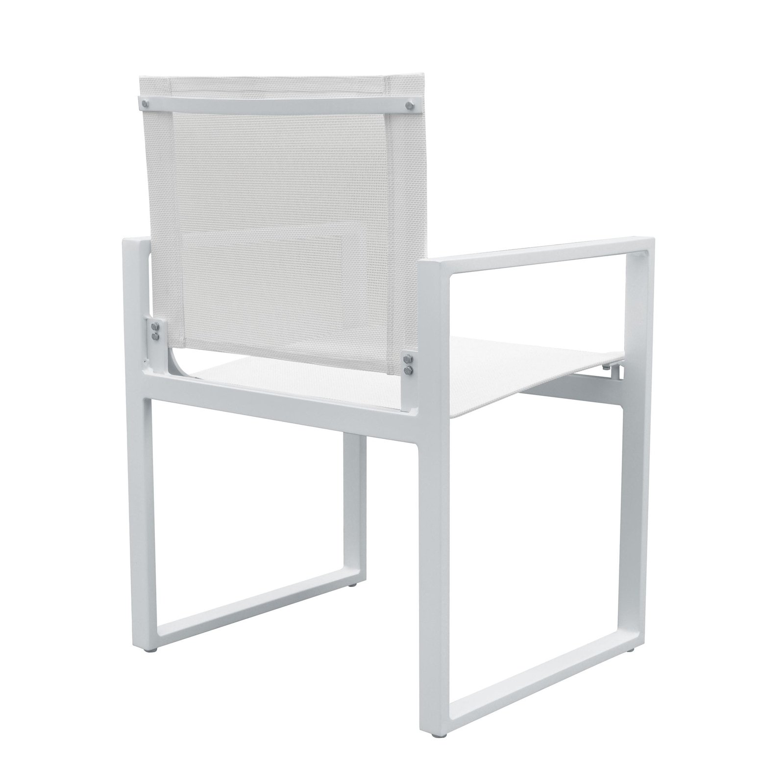 Renava Kayak - Sillón de comedor de exterior blanco moderno (juego de 2) - Image 3