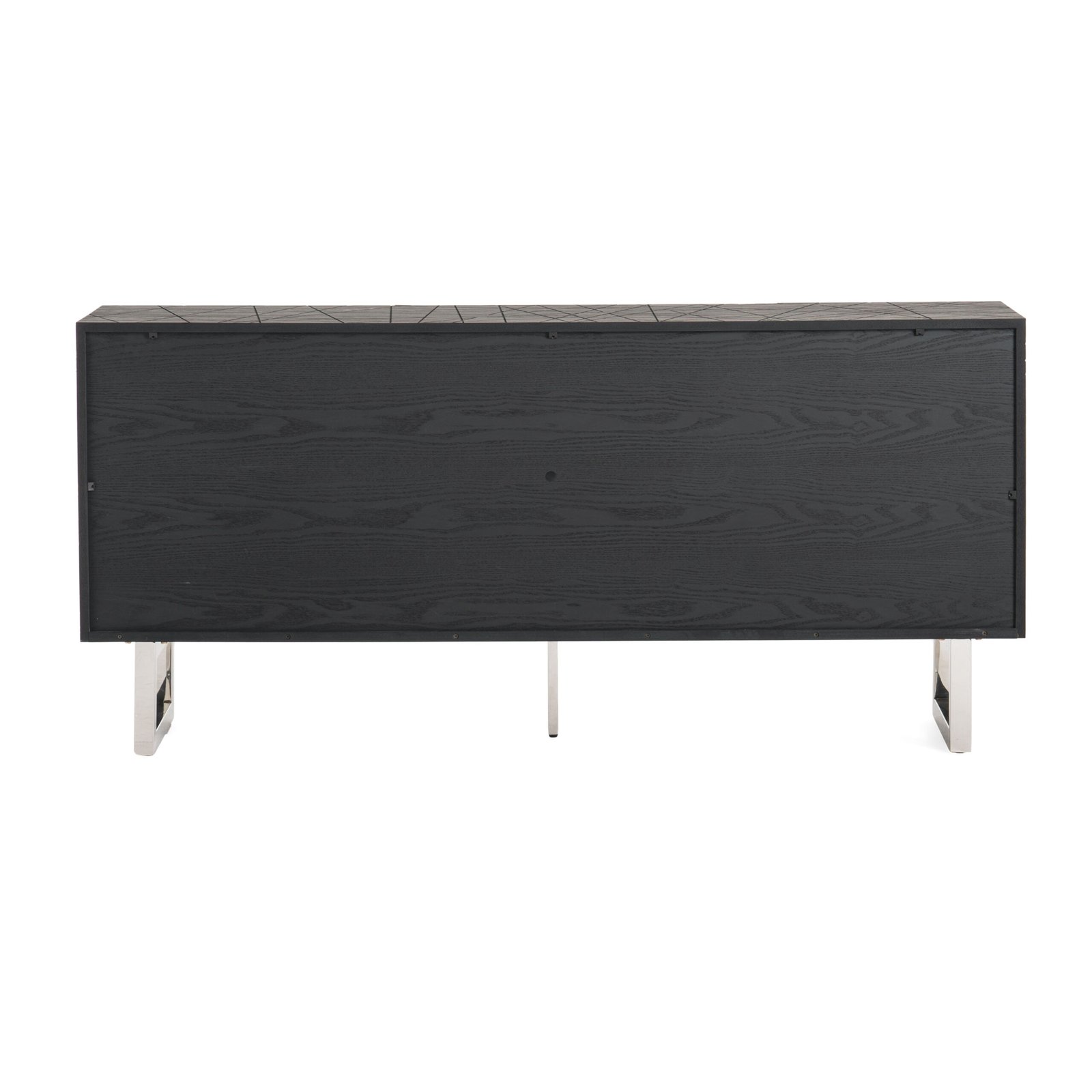 Modrest Kenda - Buffet moderno de fresno negro + acero inoxidable - Image 5