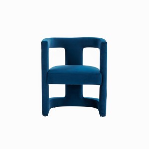 Modrest Kendra - Silla decorativa moderna de tela azul