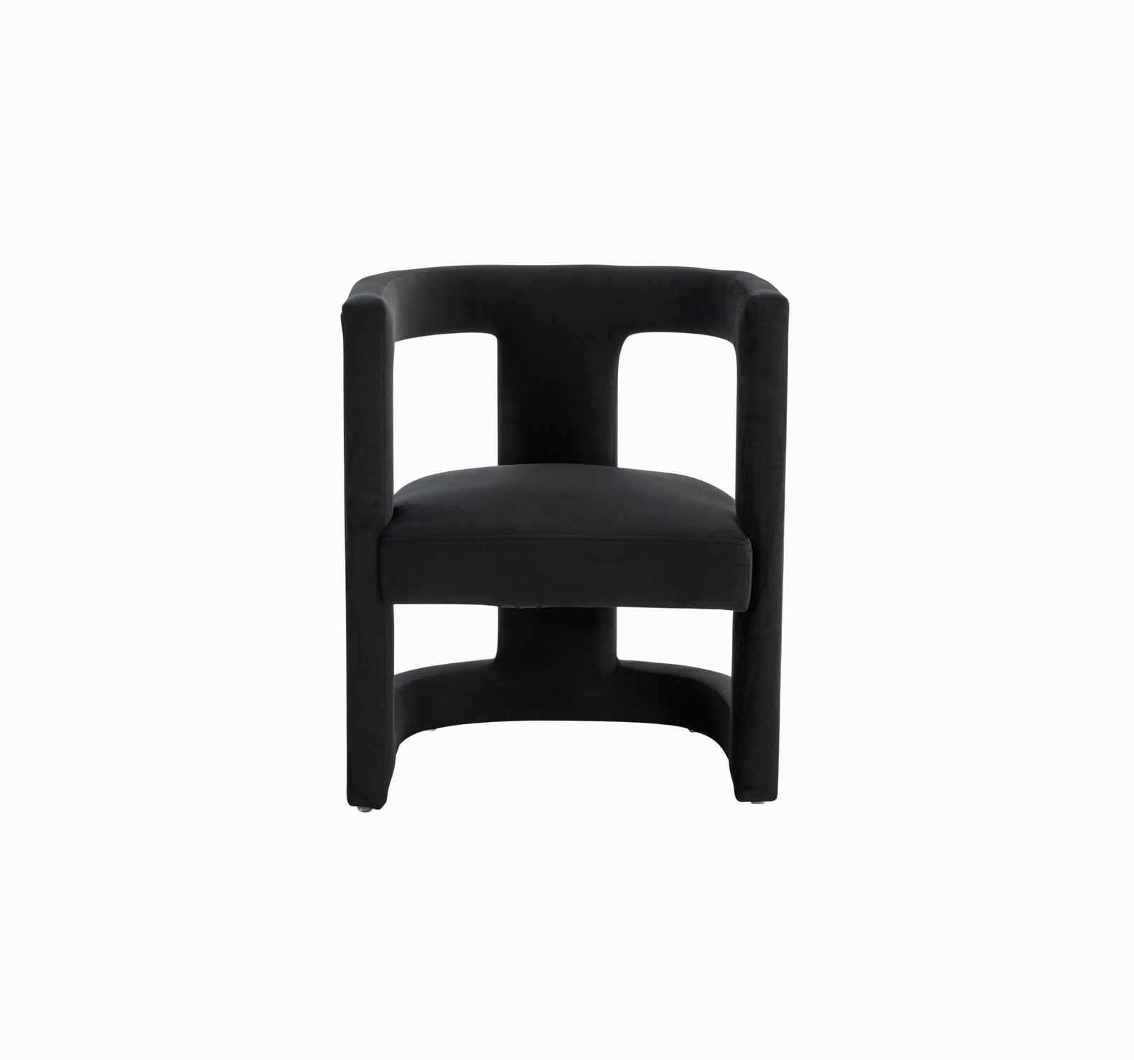 Modrest Kendra - Silla decorativa moderna de tela negra