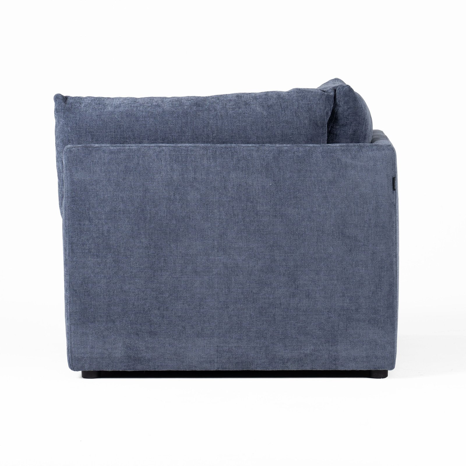 Divani Casa Kinsey - Asiento modular moderno de tela azul orientado hacia la izquierda - Image 4