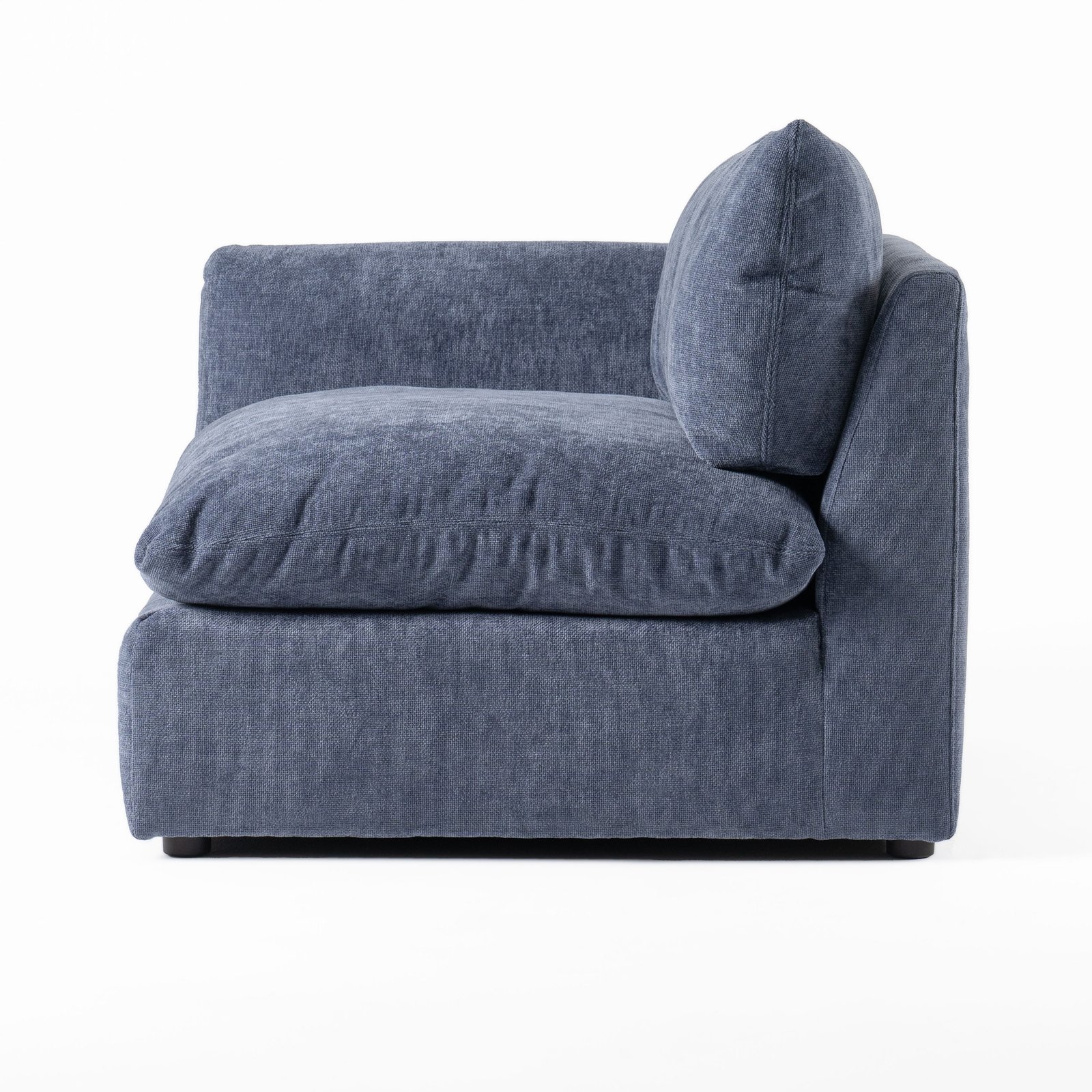 Divani Casa Kinsey - Asiento modular moderno de tela azul orientado hacia la izquierda - Image 3