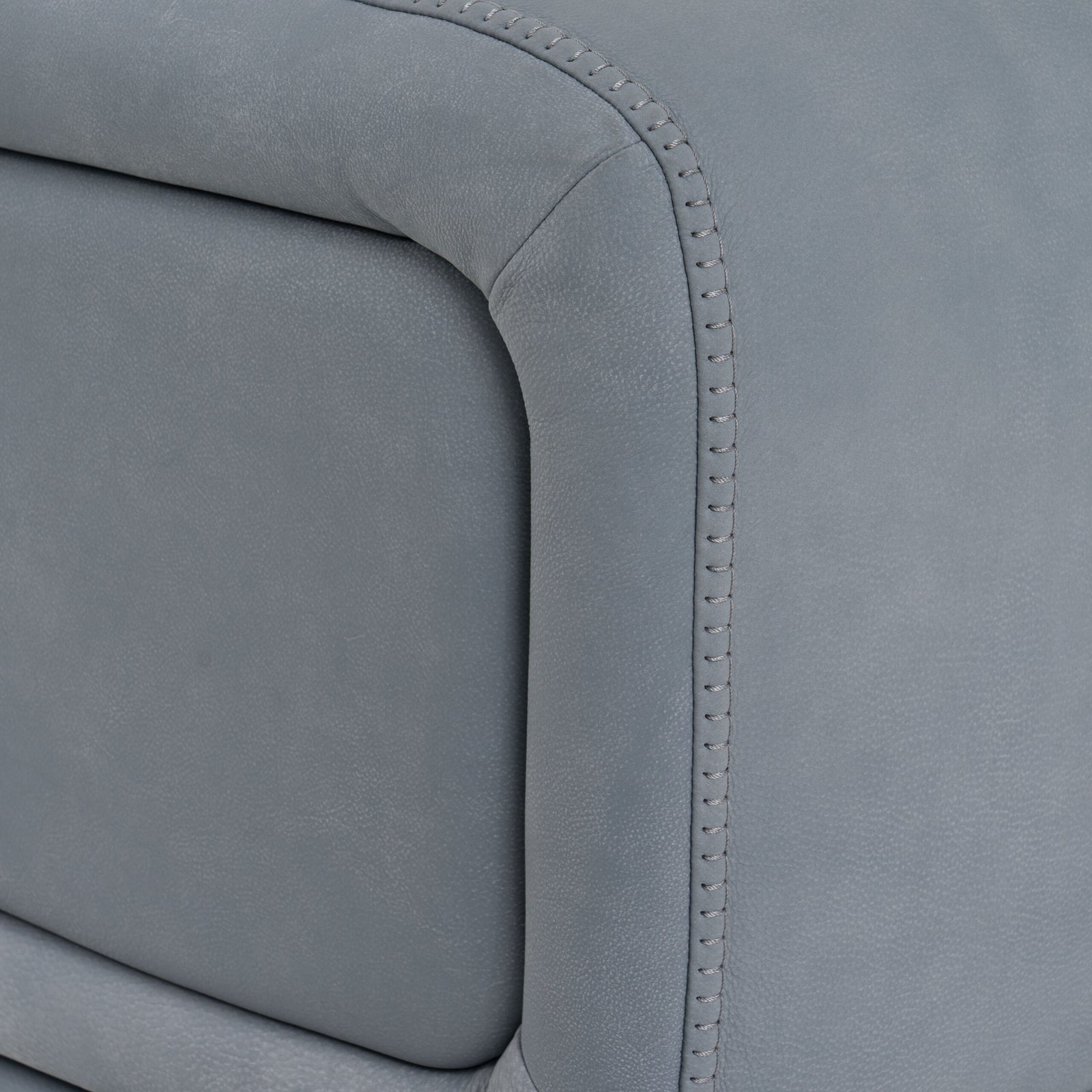 Lamod Italia Mood - Sofá seccional contemporáneo de cuero azul con orientación derecha - Image 5
