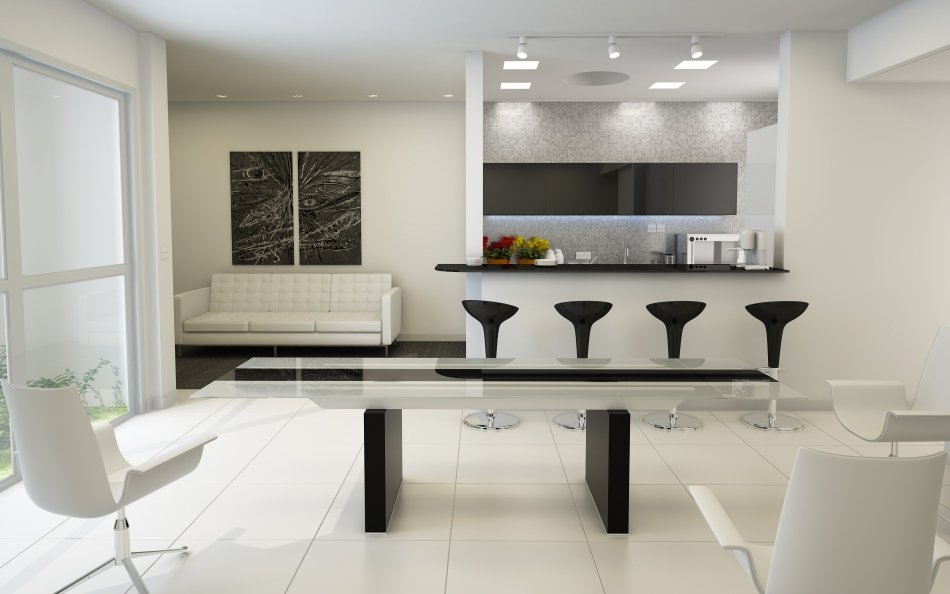 Mesa de comedor extensible de cristal moderna Lisboa - Image 2