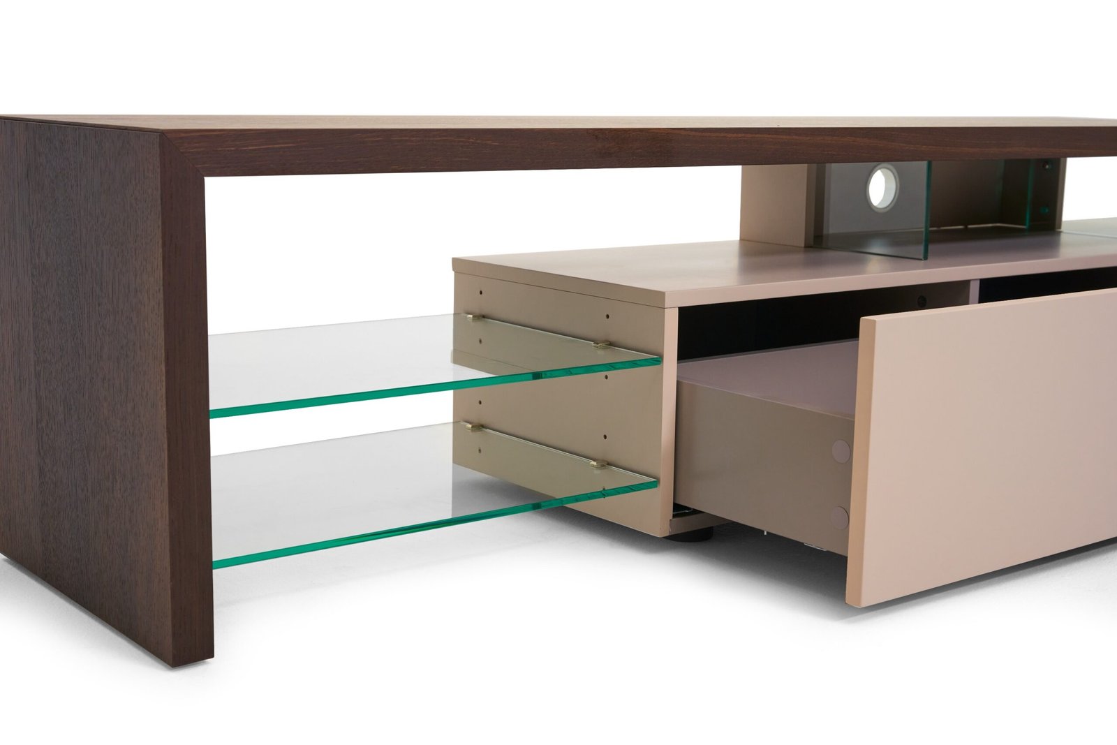 Mueble para TV Modrest Loreta moderno de roble ahumado - Image 2