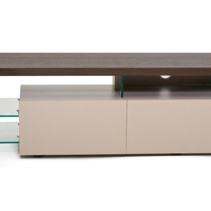 Mueble para TV Modrest Loreta moderno de roble ahumado