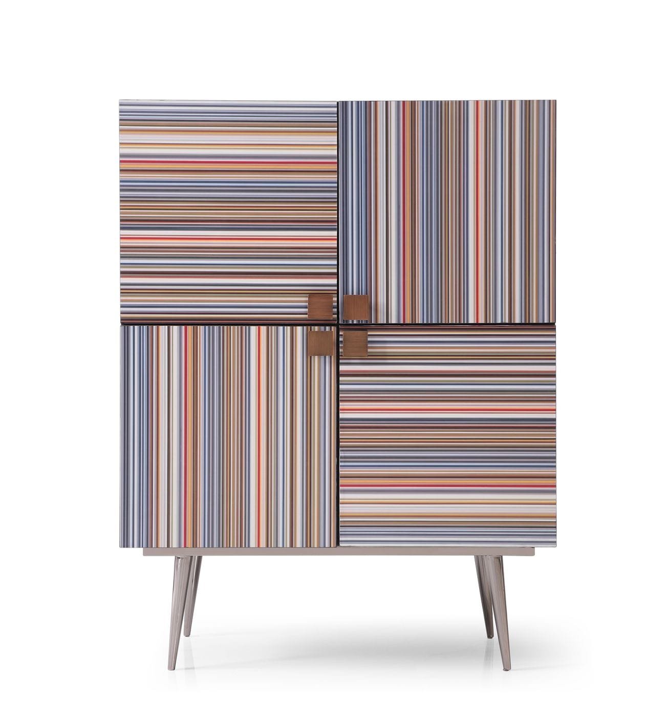 Modrest Macoy - Vinoteca moderna de fresno multicolor y negro - Image 2