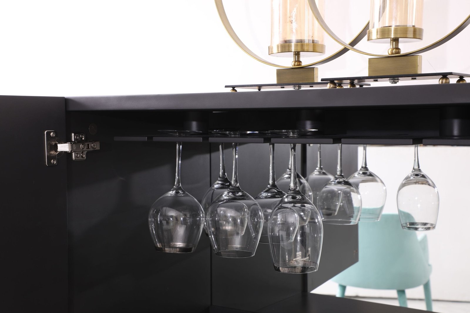 Modrest Macoy - Vinoteca moderna de fresno multicolor y negro - Image 5