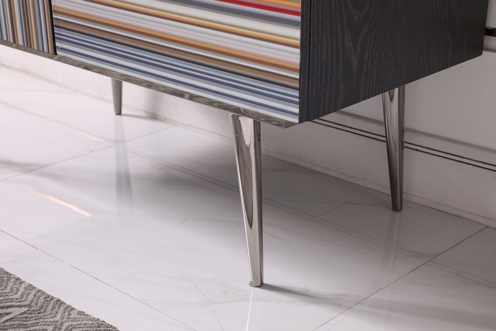 Modrest Macoy - Vinoteca moderna de fresno multicolor y negro - Image 4