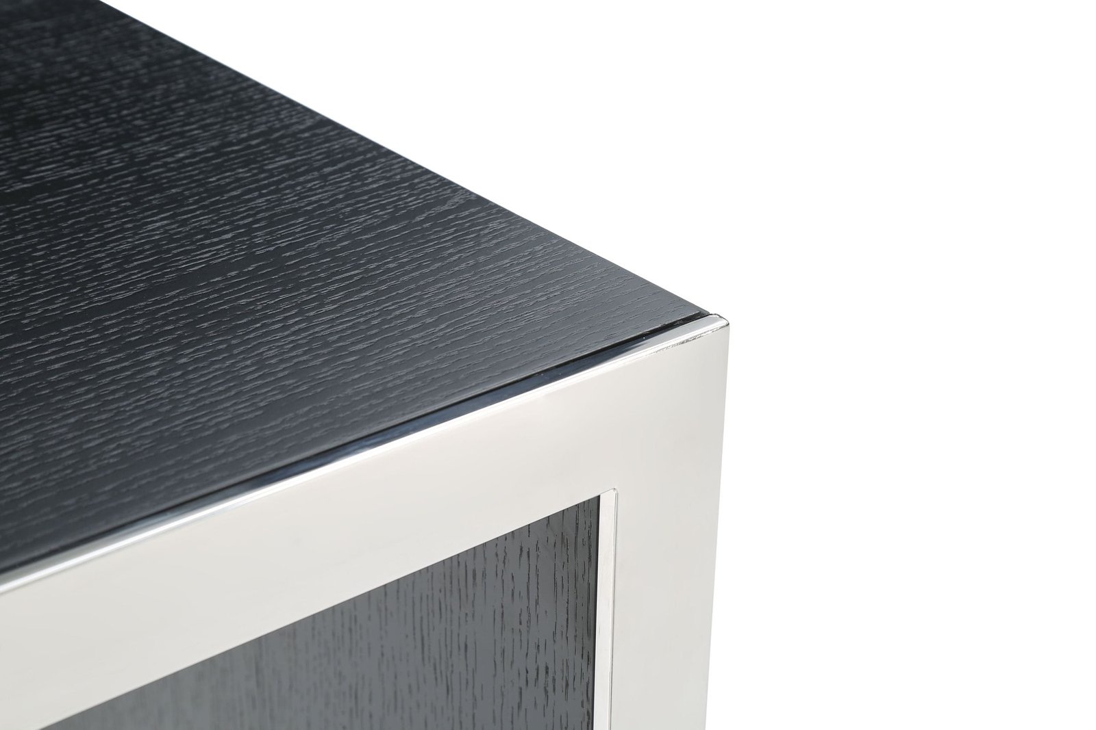 Modrest Manston - Mesa alta moderna de roble negro y acero inoxidable - Image 5