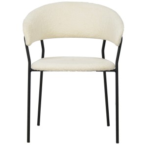 Modrest Marlynn - Juego de 2 sillas de comedor modernas en color blanco